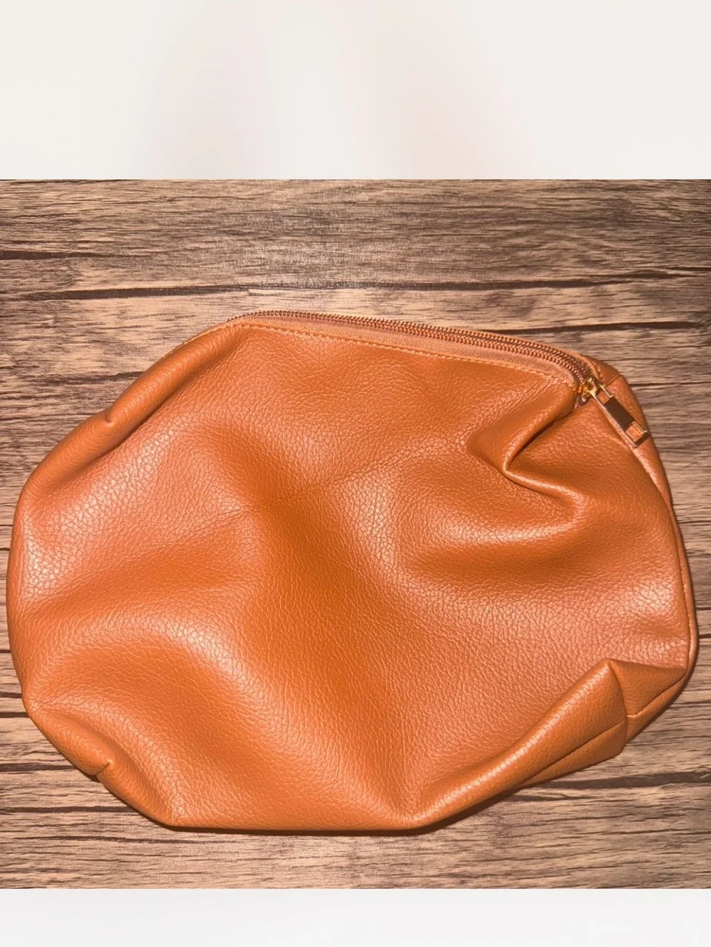 Anthropologie Cognac Studded Leather Shoulder Bag